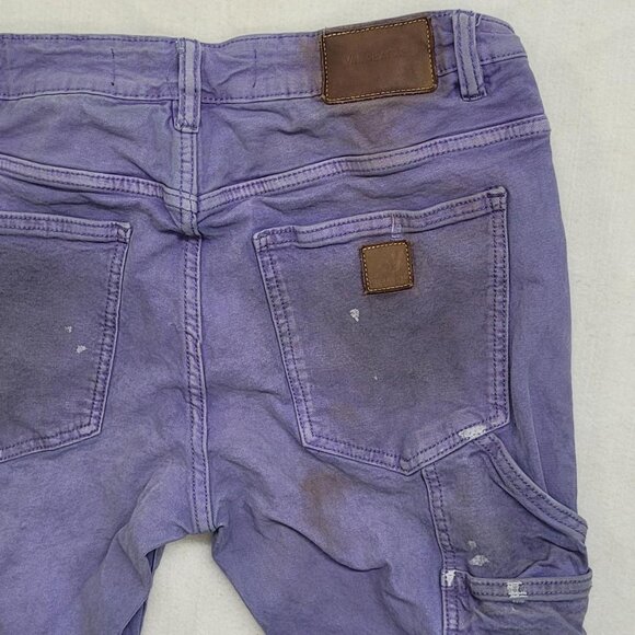 Valabasas Purple Patchwork Distressed Jeans | Men’s 34x34 | Grunge Streetwear - Picture 3 of 7